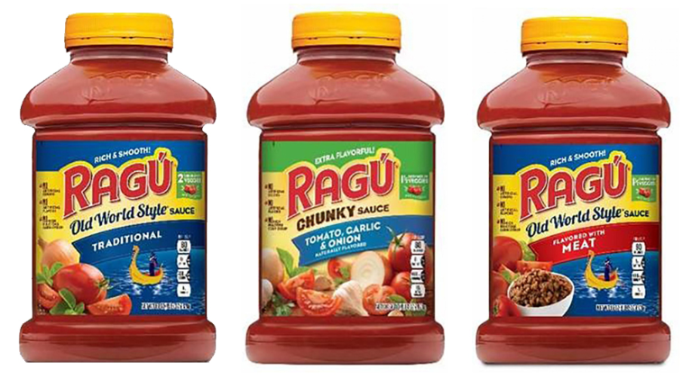 Ragu jars that are recalled