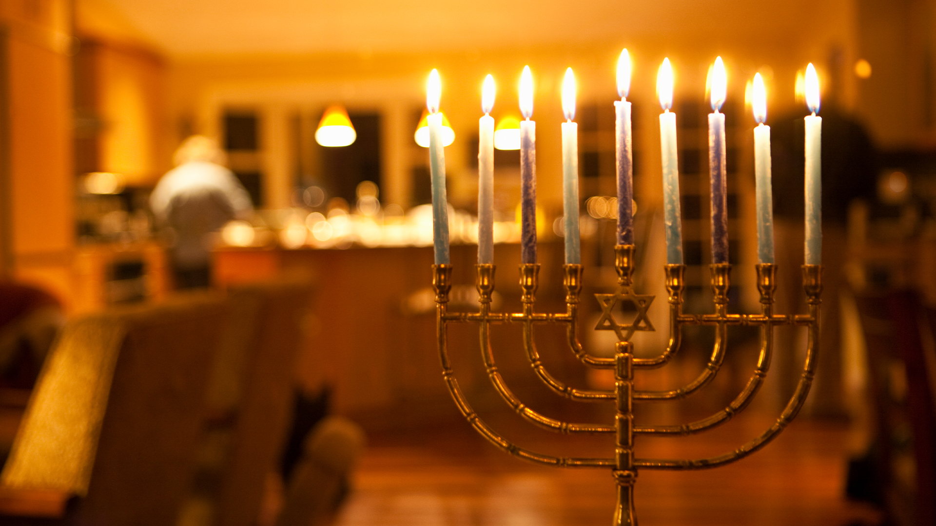 Hanukkah candles.