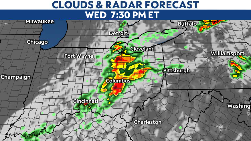 Severe weather set to move in on Wednesday