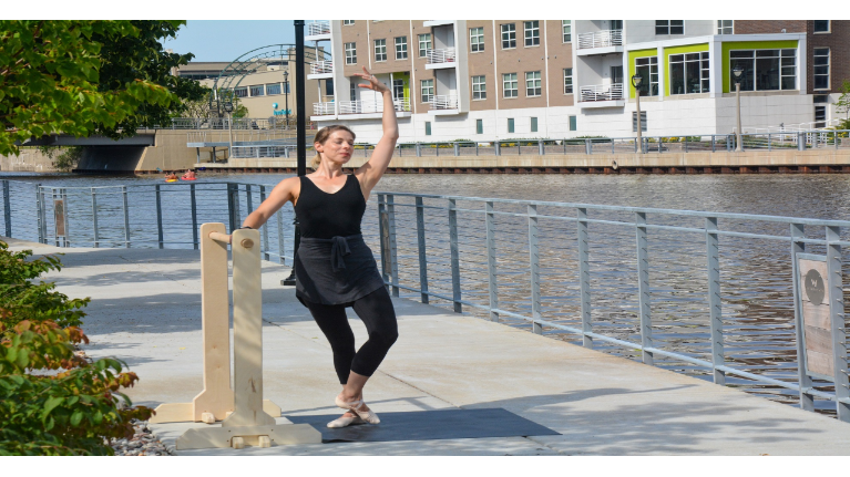 Danceworks, a local dance studio in Milwaukee, is getting some fresh air while they break a sweat. 