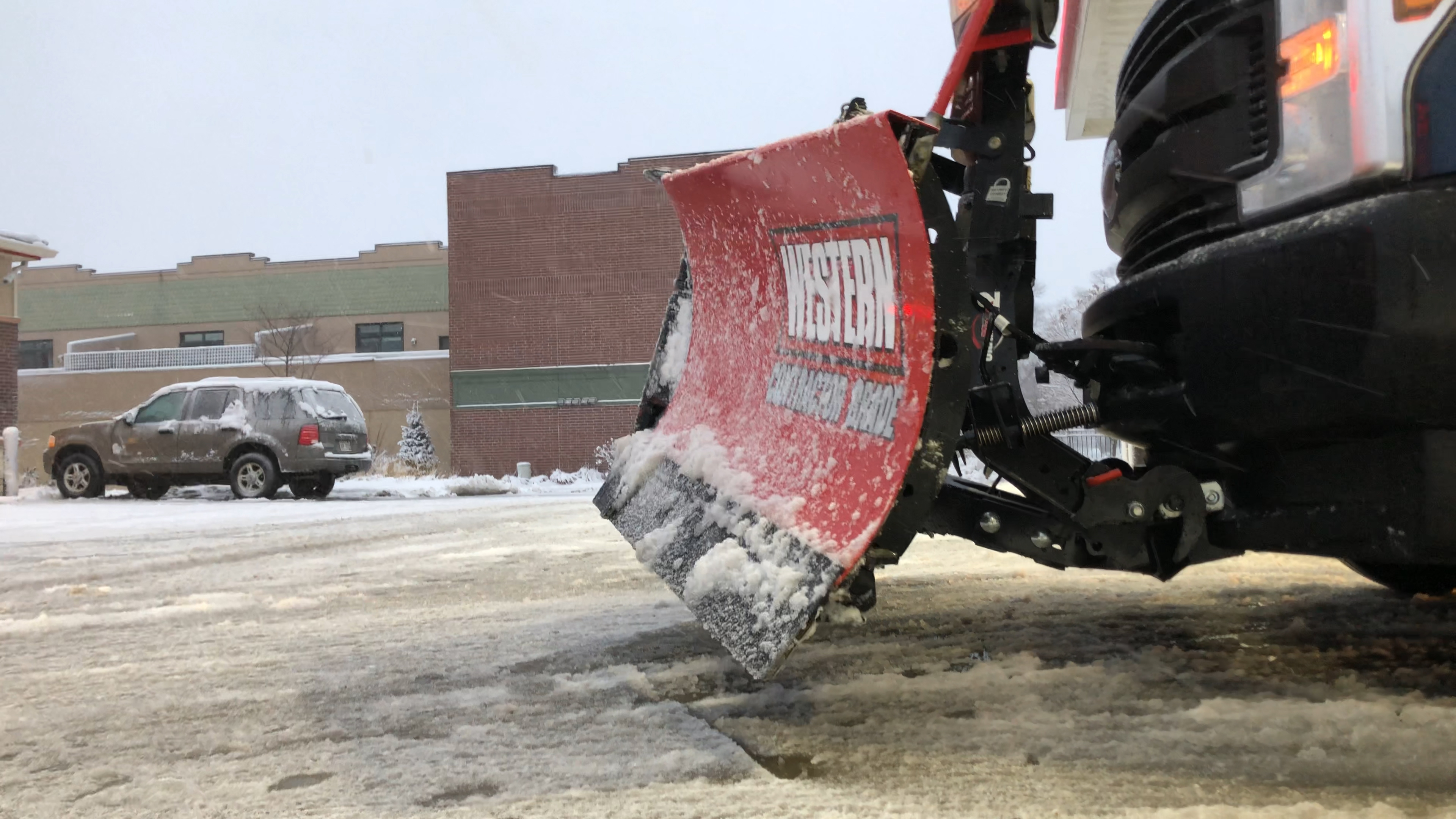 Snow Plow Drivers Out for First Time This Winter